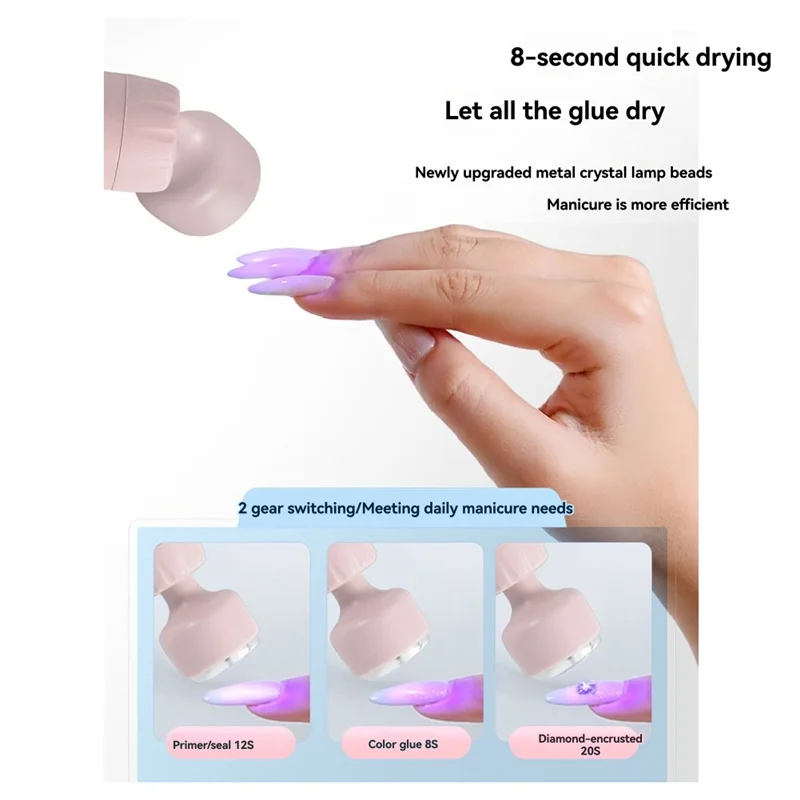 B07B-Electric 5-In-1 Nail Polish Grinder Electric Nail Drill Kit With U V Nail Lamp For Home And Salon Use