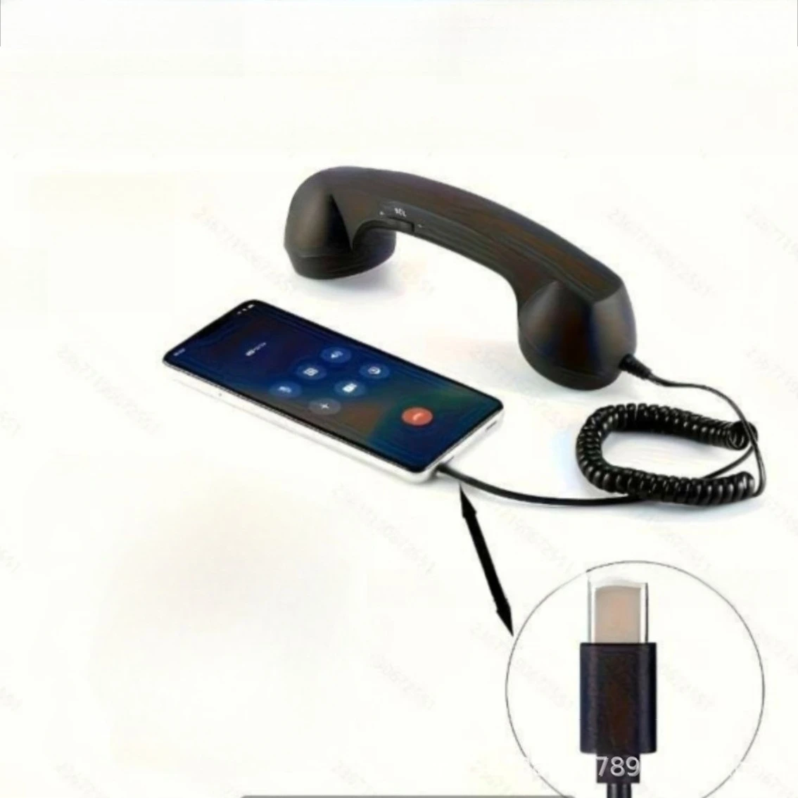 Type-C phone headset universal direct-plug retro-style telephone receiver