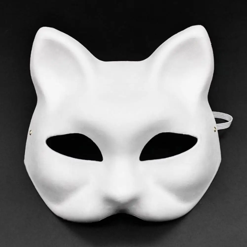 Party Supplies Halloween Masquerade Face Cushion Kit with Paint Brush Set for Diy Cat Fox Face Makeup Party Prop 20 Pcs Bar