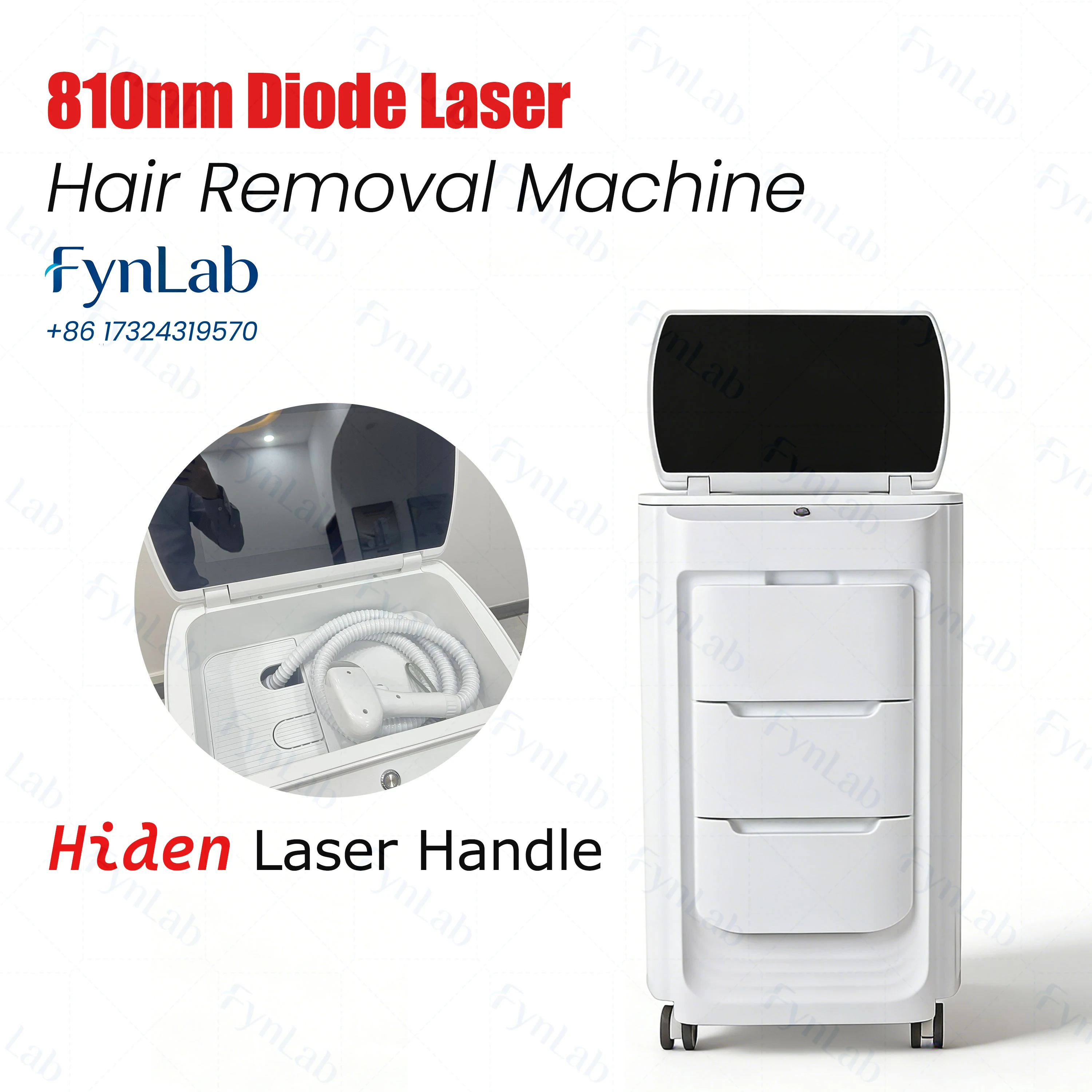 

Galaxy One 810nm Diode Laser Hair Removal Machine – Ice Cooling Permanent Hair Removal Device, Professional Beauty Equipment