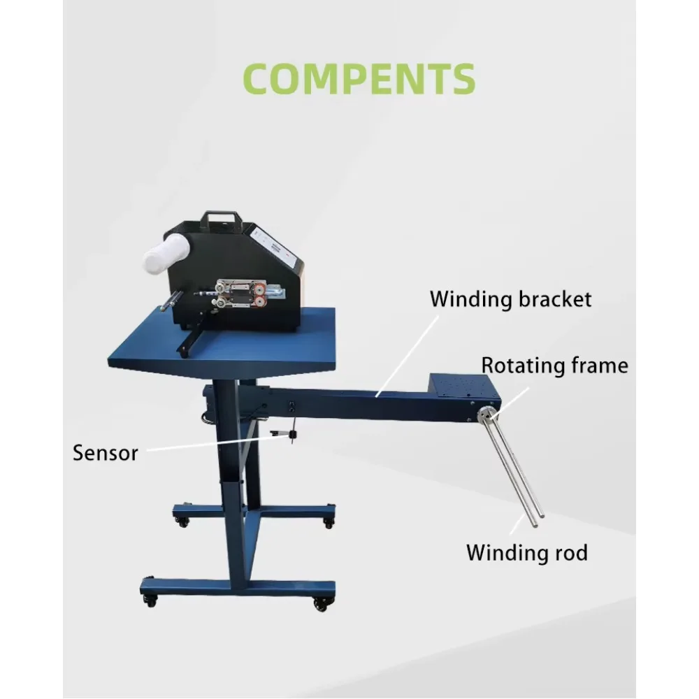 Inflador automático de envoltório de rolo de bolha de 100 cm de largura |   Sistema de embalagem de almofada de ar com preenchimento vazio de alta velocidade da mesa de reboque