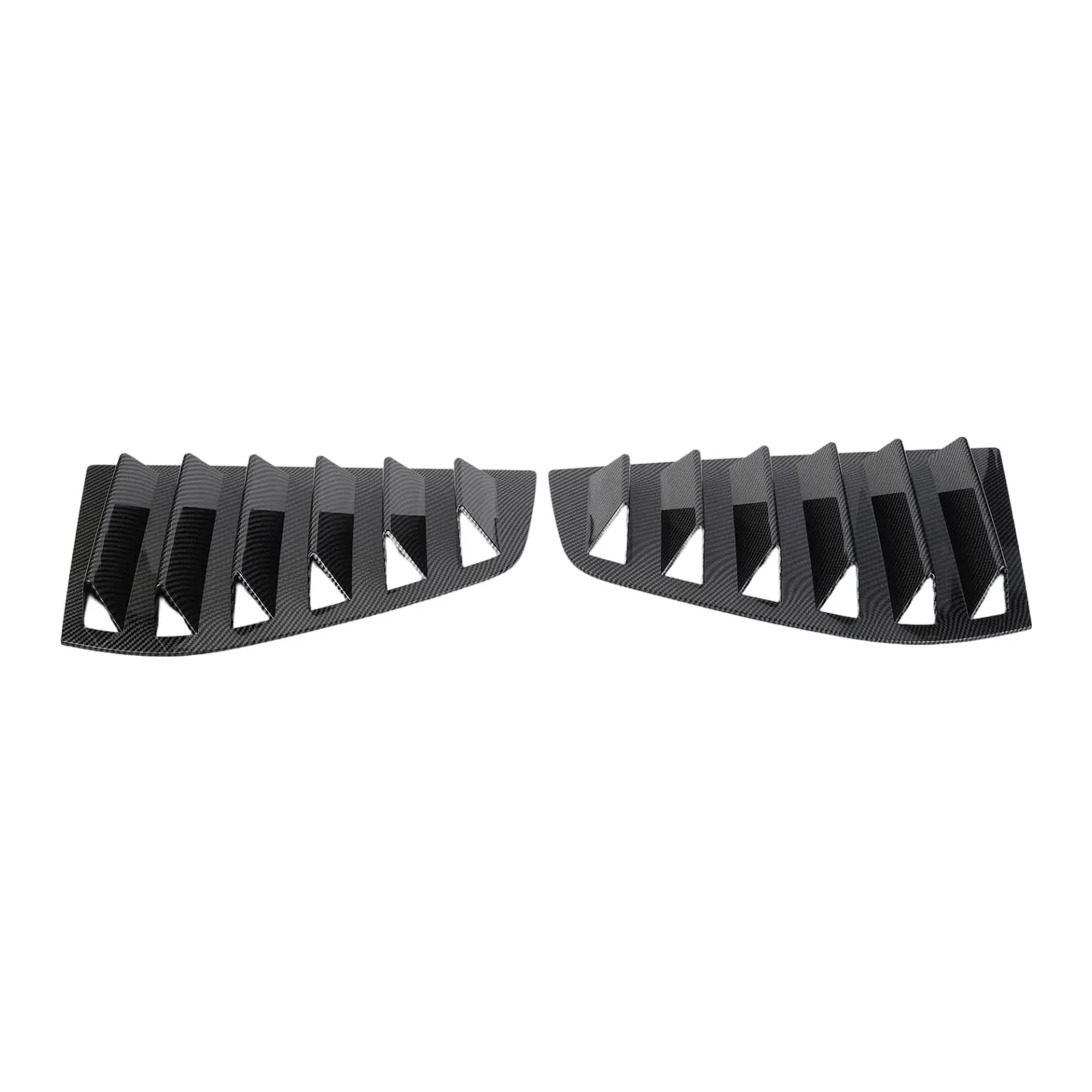 Automotive Styling Upgrade Glossy Black Side Window Cover High Quality Window Deflector UV Protection Cover Blind Spot Reduction