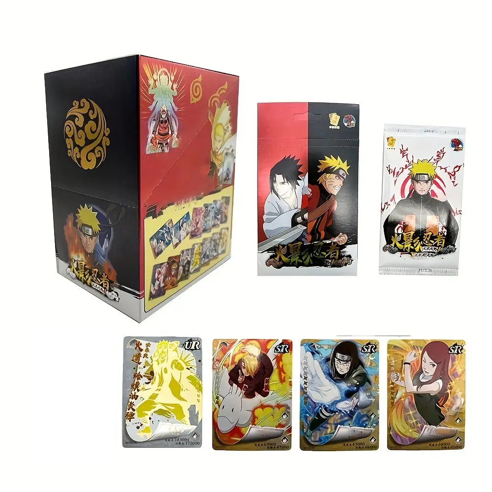 Collezione Naruto Card Brave Edition Figure Anime Hero Paper Game Flash Film originale Album raro Regalo giocattolo