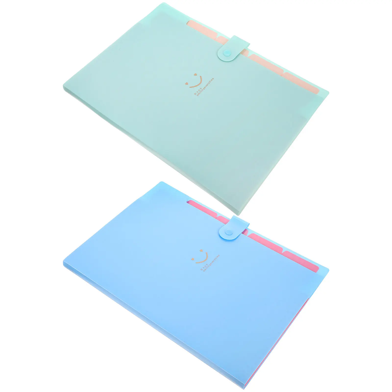 2Pcs Multifunction Expanding File Folder Small Lightweight Accordion Organizer for Office School Home Document Storage Tax Bill