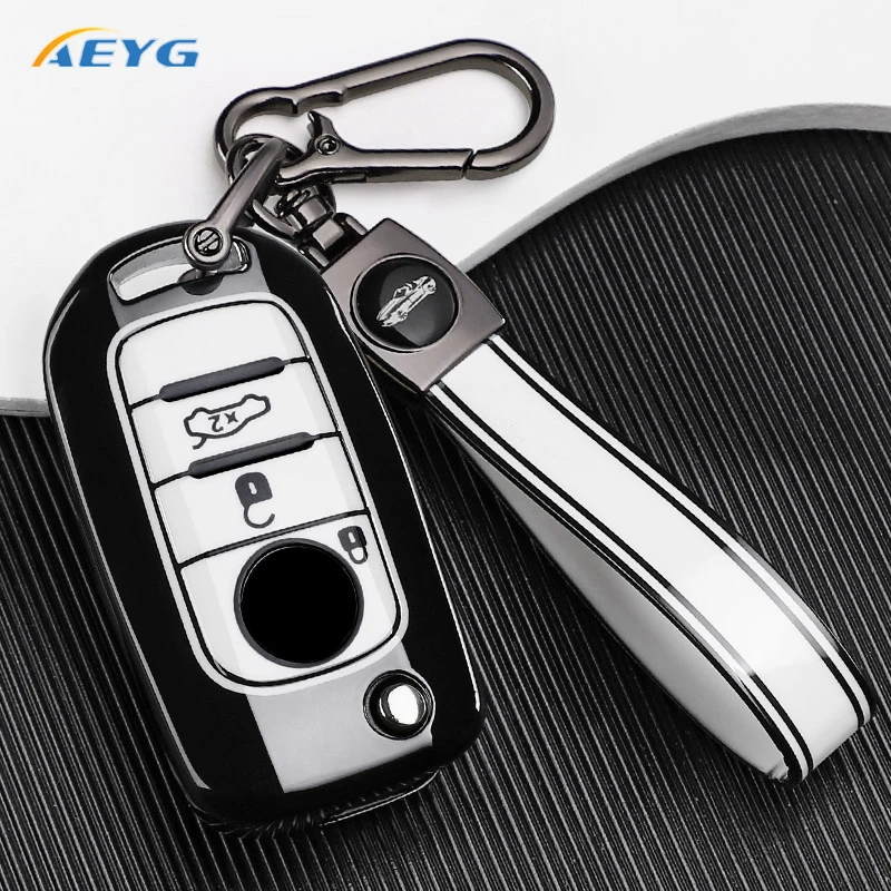 

Fashion Key Case Cover Holder Fob Keychain For FIAT Tipo Toro Nuovo Freedom 500X Doblo Argo Soft TPU Auto Accessories Keyless