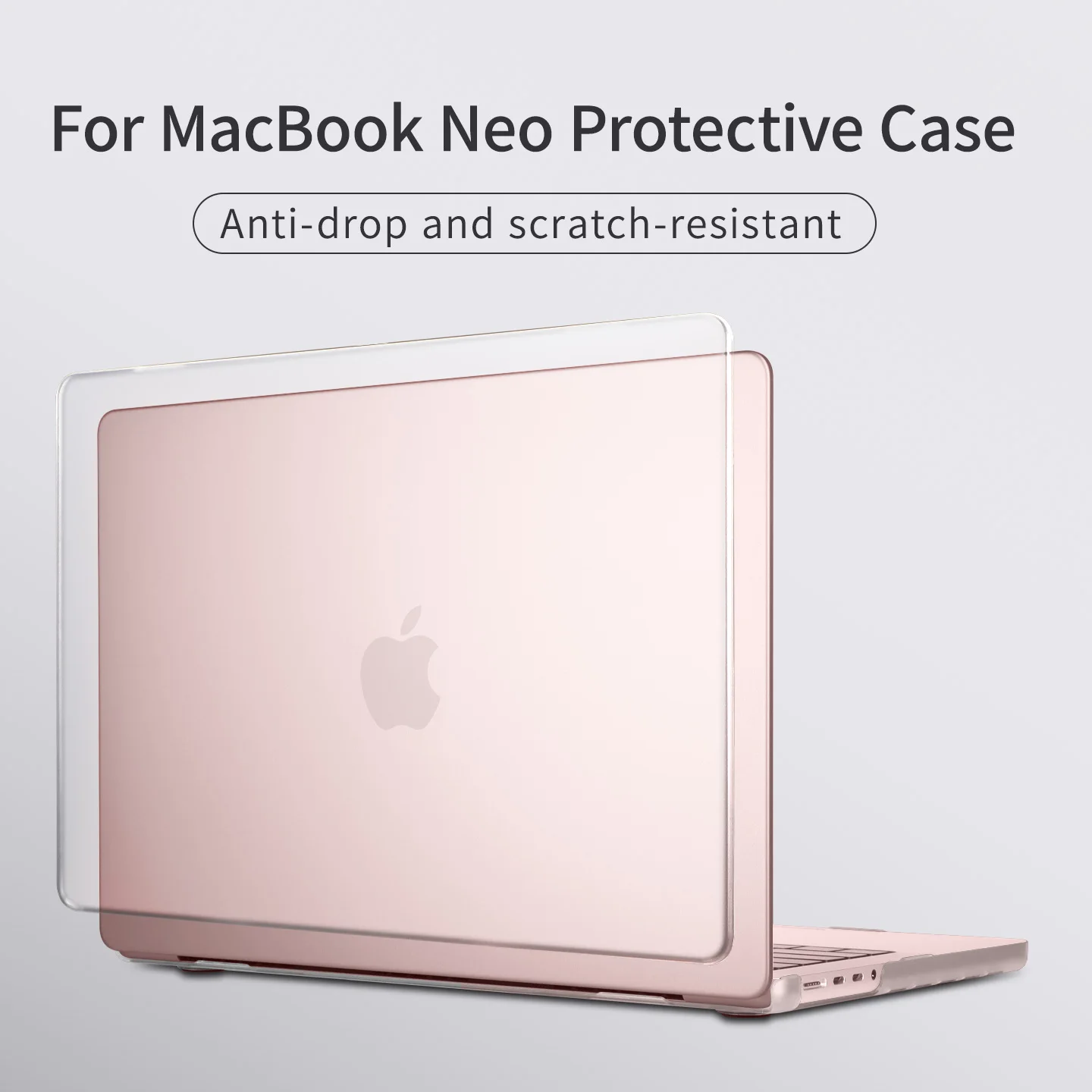 

Matte Transparent Case For MacBook Neo 13 inch Laptop Hard Case Matte Colored Shell Anti Stratch for Neo Cover Ultra thin Case