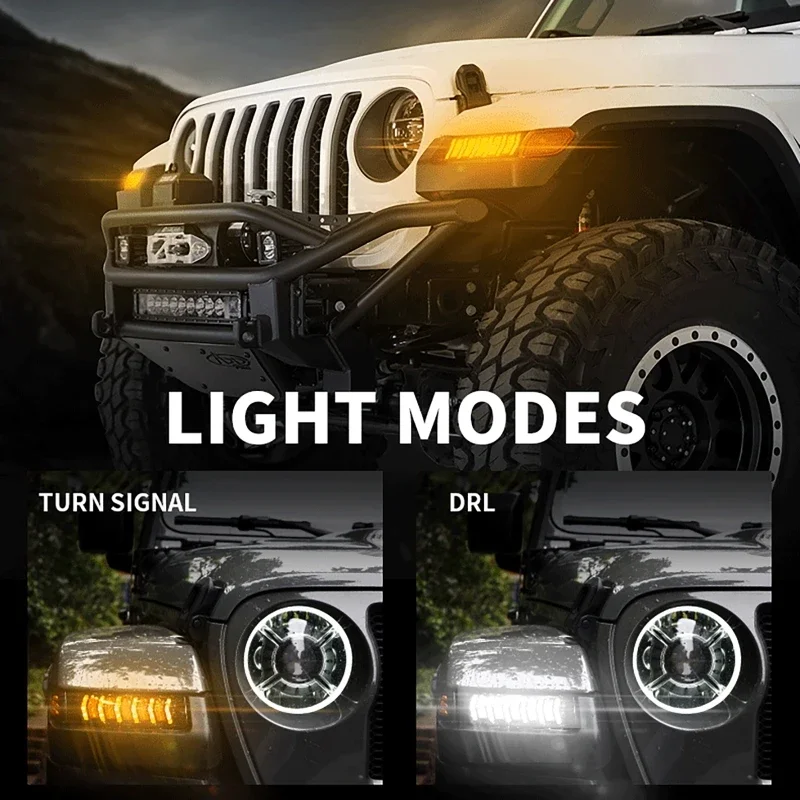 LED Fender Light Dynamic Lamp for Jeep Wrangler 2018+ 2-Door/4-Door (JL only) for Jeep Gladiator 2018+ (JT only) SPORT/SPORTS