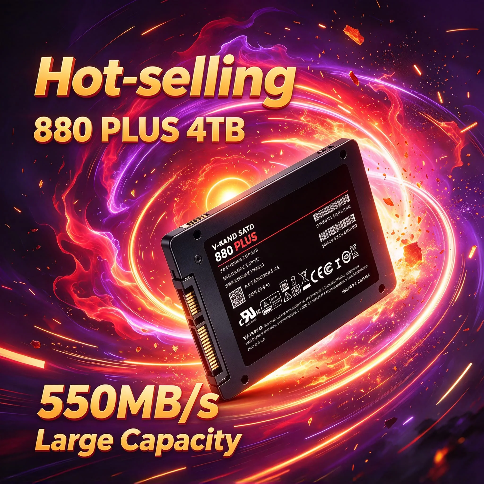 500GB 1TB 2TB 4TB 2.5 Inch Internal SSD 880 PLUS Solid State Disk Hard Drive Laptop Microcomputer Desktop Infinity Ultra