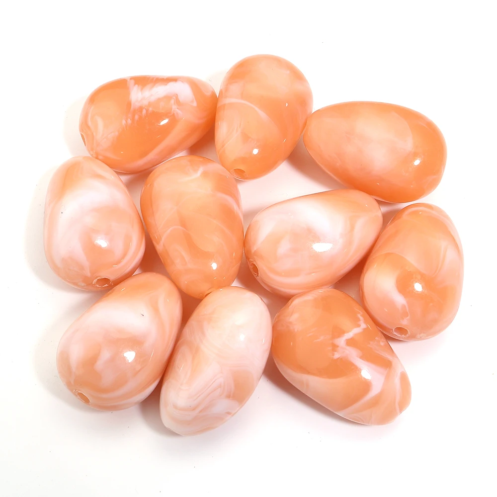 10pcs Irregular Acrylic Beads for DIY Jewelry Making