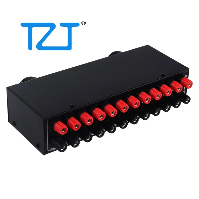 TZT LINEPAUDIO Amplifier Speaker Switcher Amplifier Speaker pemilih mendukung 4 IN 2 OUT atau 2 IN 4 OUT