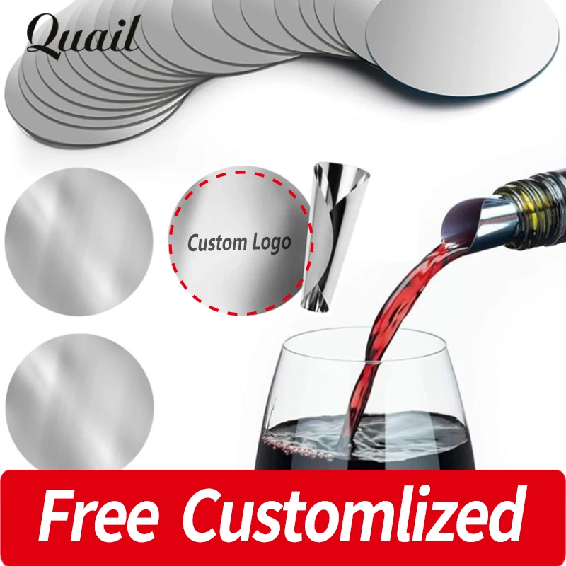 Personalized customized professional red wine pourer, custom PET round pouring slices,customized red wine pouring tool