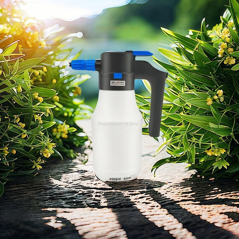 1.5L Electric Snow Foam Car Wash Sprayer USB Rechargeable Water Bottle for Car Window Cleaning Outdoor Vehicle Washing Equipment