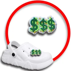 1pcs Pins for Crocs Charms Shoes Accessories Money Decoration Jeans Women Sandals Buckle Kids Favors Men Badges Boy Girl Gift