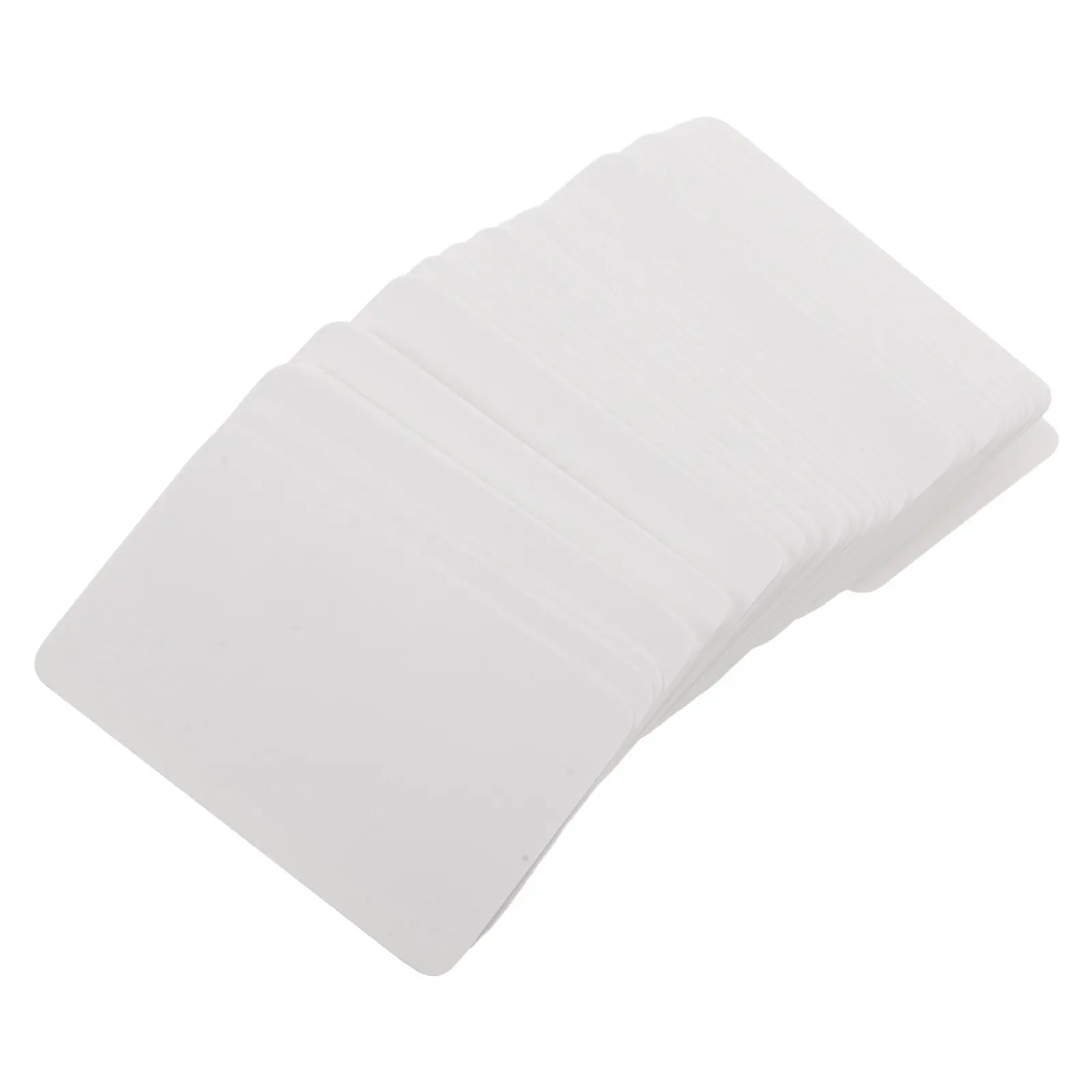 

200Pcs Blank Word Cards Double Sided White Cardstock Pocket Size Study Flashcards Vocabulary Learning Classroom Supplies