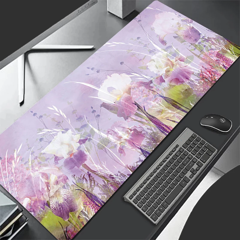 Tappetino per mouse anime Tappetino per mouse per giocatori Tappetino per scrivania Tappetino per tastiera con motivo floreale vintage Tappetino per tastiera per computer e armadietto per ufficio di marca di moda