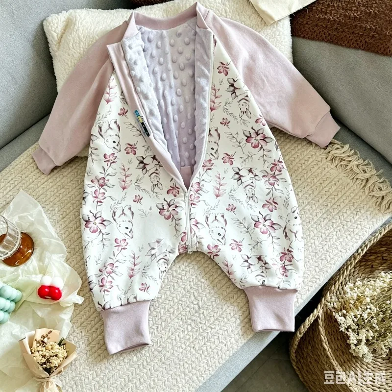 sacos-de-dormir-para-criancas-com-pernas-separadas-saco-de-dormir-de-camada-dupla-para-bebes-e-criancas-pequenas-25-tog-minky-dot-pijama-quente-anti-pontape