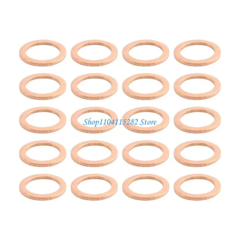 

Corrosion Resistant Brass Oil Drain Plug Seal 007603-014106 007603014106 Strong Oil Pan Bolt Gasket for Vehicles Use