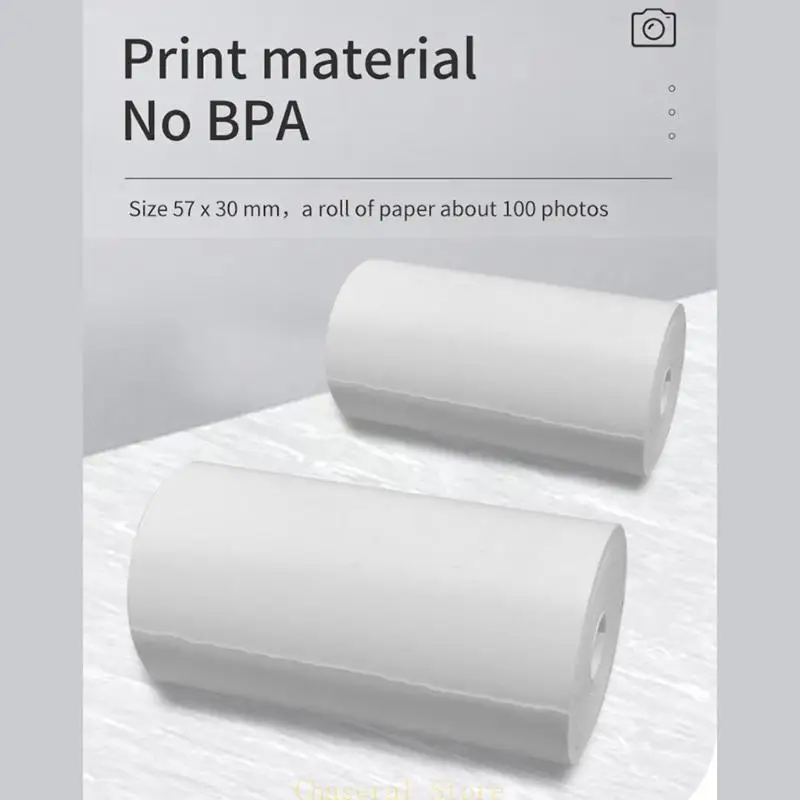 E7CE Kids Print Camera zabawka Dzieci Kreskówka Selfie Kamera cyfrowa z papierem do drukowania 2,0 -calowe IPS ekran