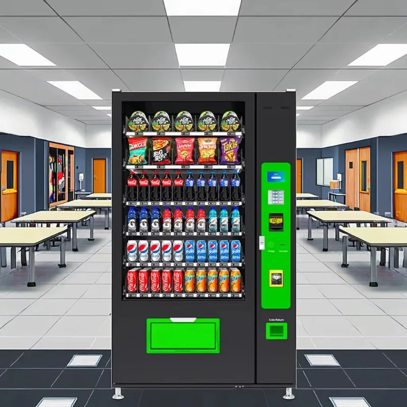 Touch Screen Vending Machine Beverage Snack Dispenser Intelligent Retail Kiosk Business Solution
