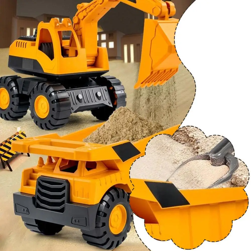 Excavator Dump Truck Model Toy Engineering Vehicle Set Construction Fleet Toddler Early Education Construction Vehicles Toys