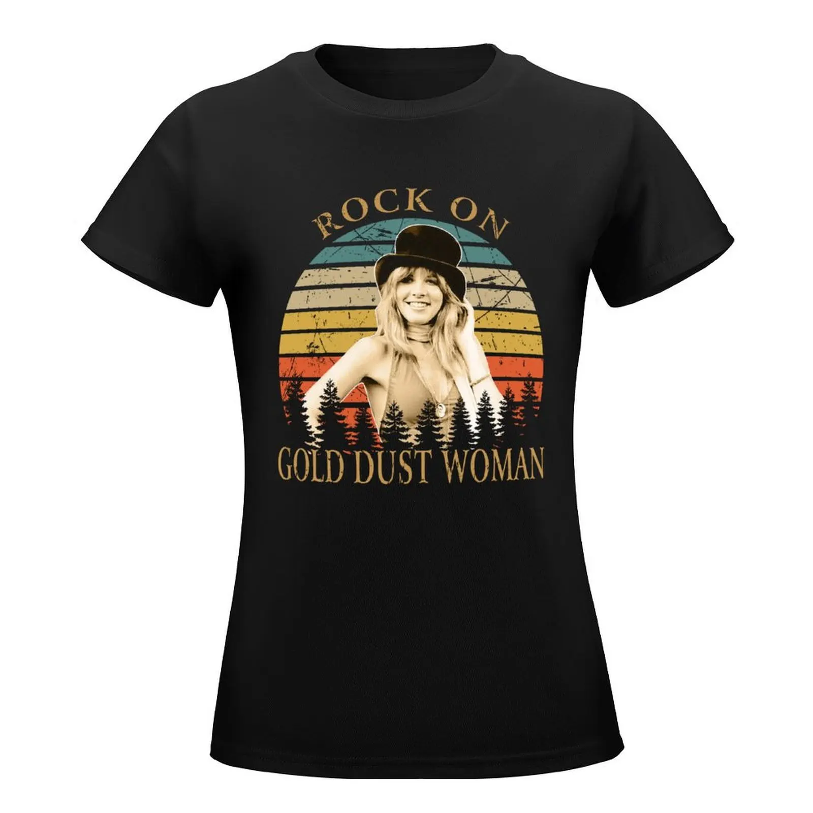 Rock On Gold Dust Woman Stevie Nicks Shirt For Men Women Girls Tee T-Shirt female korean fashion Woman clothing