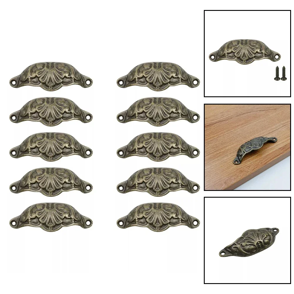 Ersetzen Sie gebrochene Griffe, Bechergriffe, kleines und exquisites Design, verschleißfestes Antik-Messing-Finish, einfache Installation