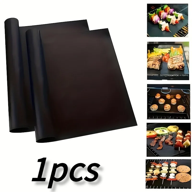 Multifunctional Non-stick Reusable Liner, Thickened Baking Mat, Fit for Oven, Toaster & Grill, Kitchen & Camping BBQ Accessory
