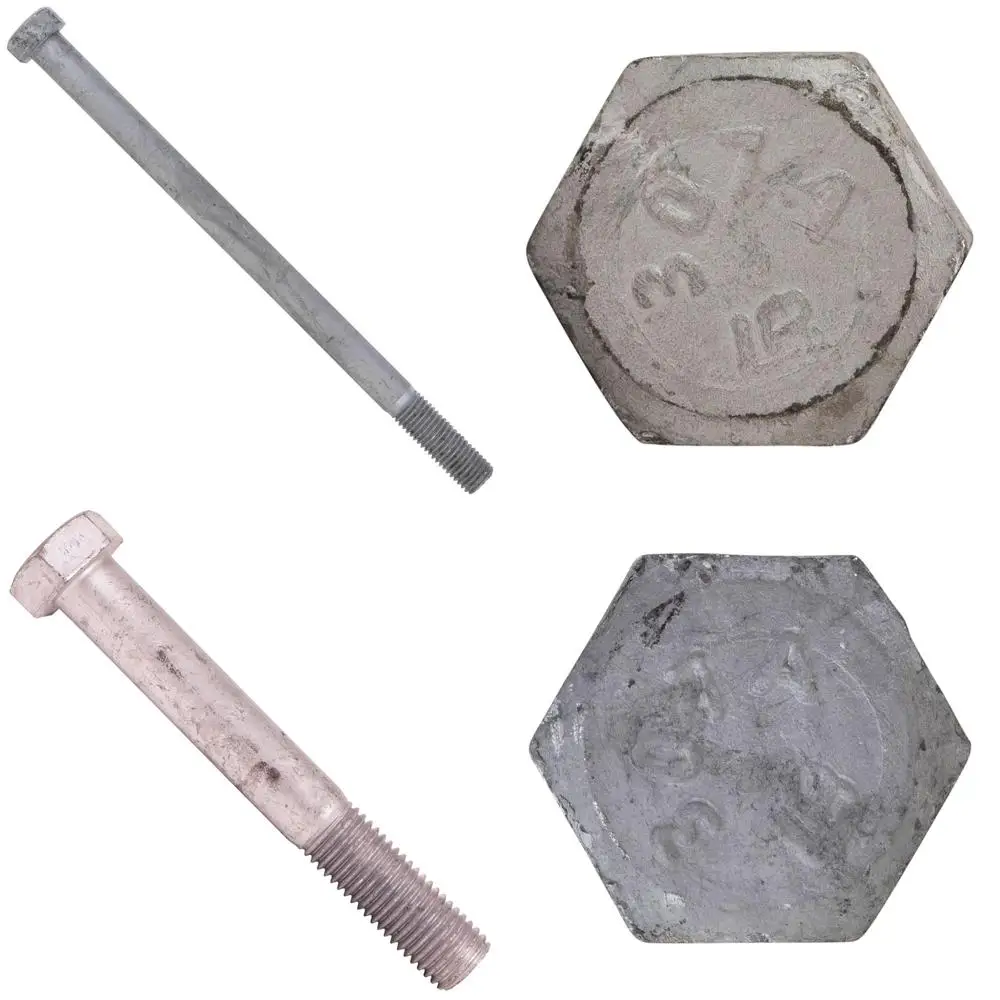 

Болты с шестигранной головкой класса A307 3/4-10 x 12 дюймов, 25 шт., оцинкованные для горячего погружения, крепежные детали для тяжелых условий эксплуатации для промышленного использования