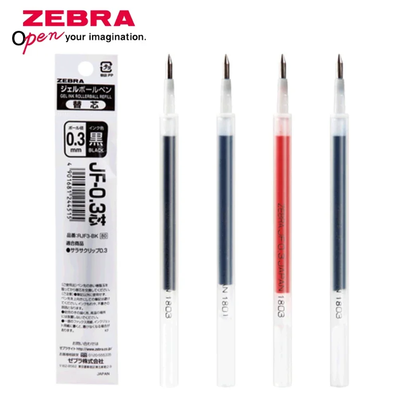 10pcs Japan Zebra JF-0.5 Gel Pen Refill Student's Test Refill 0.5mm Classic Refill for JJ15/JJZ49/JJ31/JJ55 School Stationery