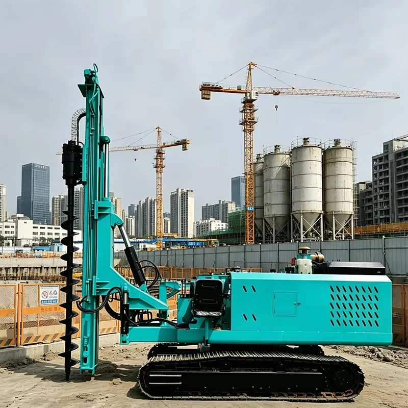 Hot Sale Solar Panel Pile Driver Crawler Type Hydraulic Hammer Solar Pile Driver Ramming Machine