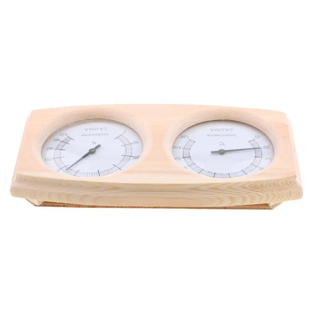 Temperature Humidity Meter Hygrometer Humidity Meter Thermometer 2 in 1 Sauna Room Wooden Steam Temperature Humidity Meter