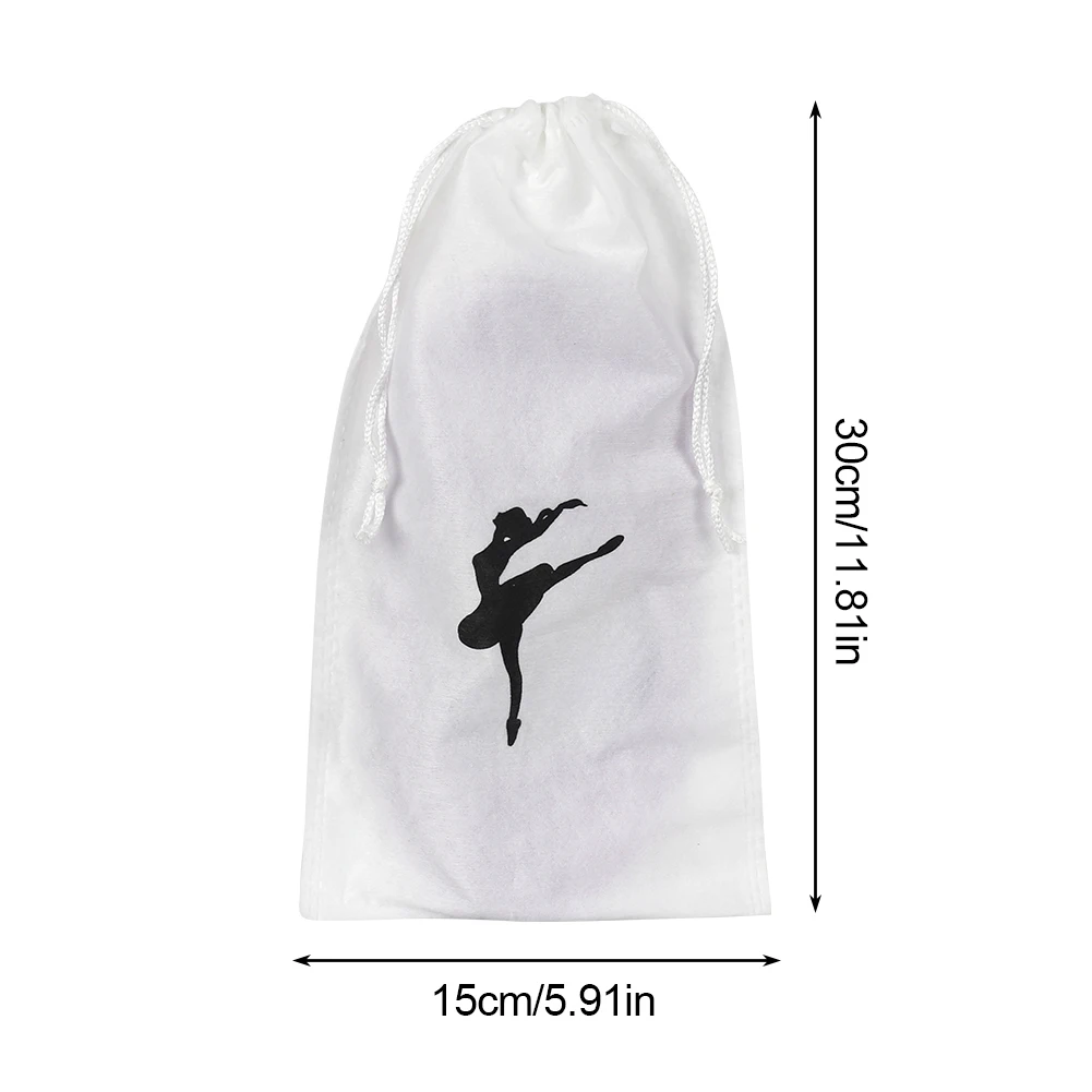 Doppel Kordelzug Ballett Tanz Schuhe Lagerung Tasche Tragbare Flanell Tasche Damen Ballerina Tanzen Schuhe Tasche Bundle Tasche – Detail 3