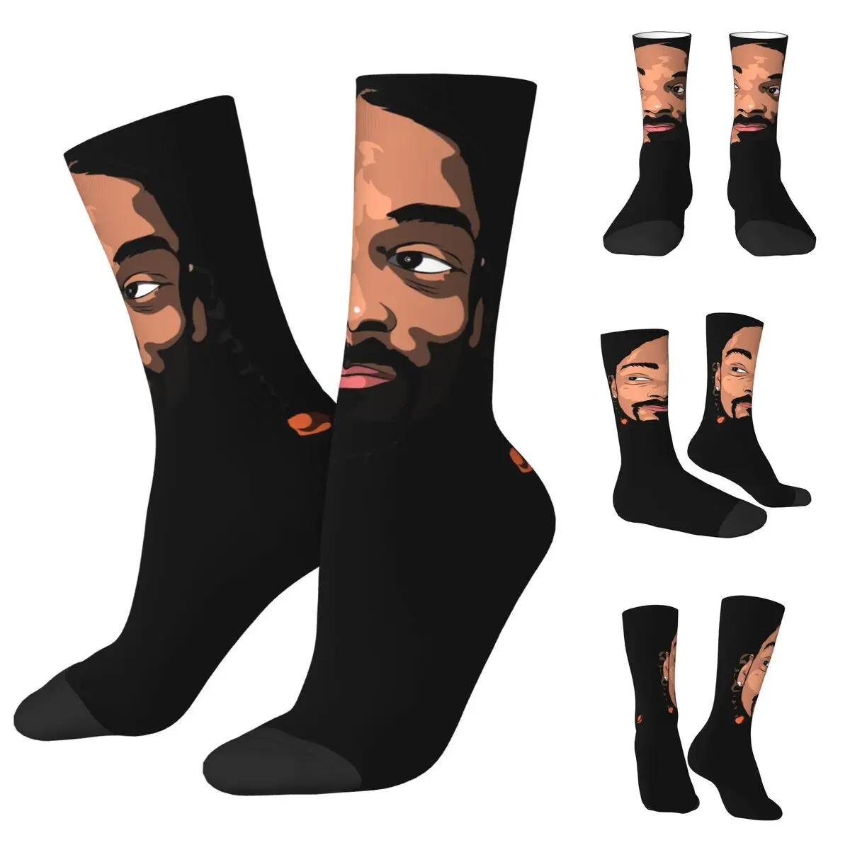 

Crazy Design Snoop Dogg Doggystyle Unisex Socks,Hip Hop 3D Print Happy Socks Street Style Crazy Sock