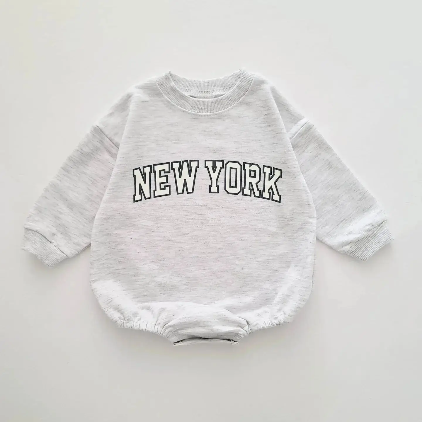 2024 Baby Romper INS 0-12M Newborn Infant Baby Boy Girl Romper Cute New York Letter Long Sleeve Jumpsuit Playsuit Clothing