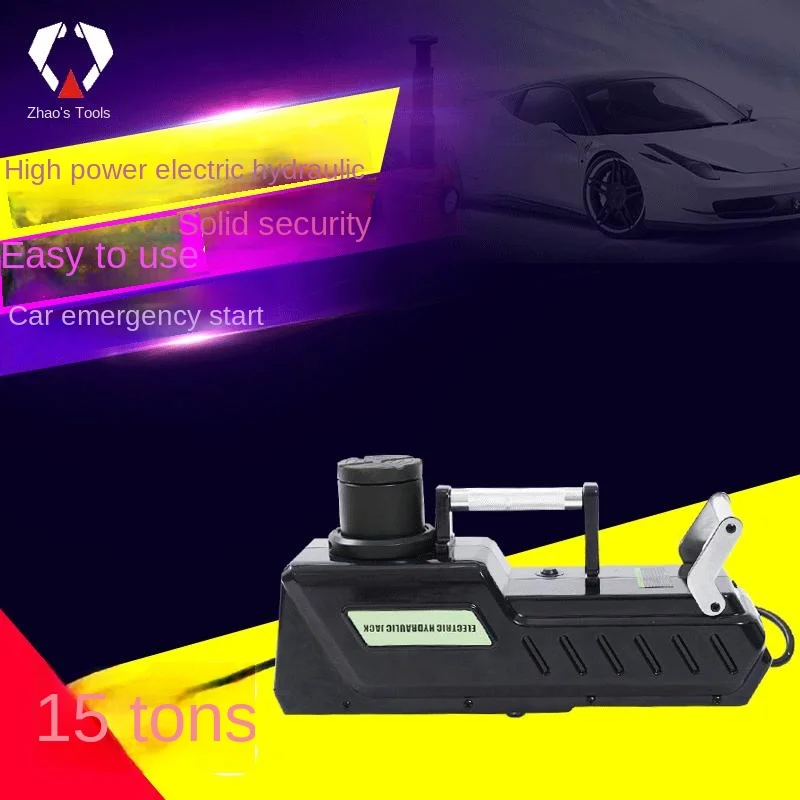 15 Ton Steel RV Electric Hydraulic Jack Truck Labor-Saving Tire Change Rescue Tool Self-Provided Car Overhead Machine