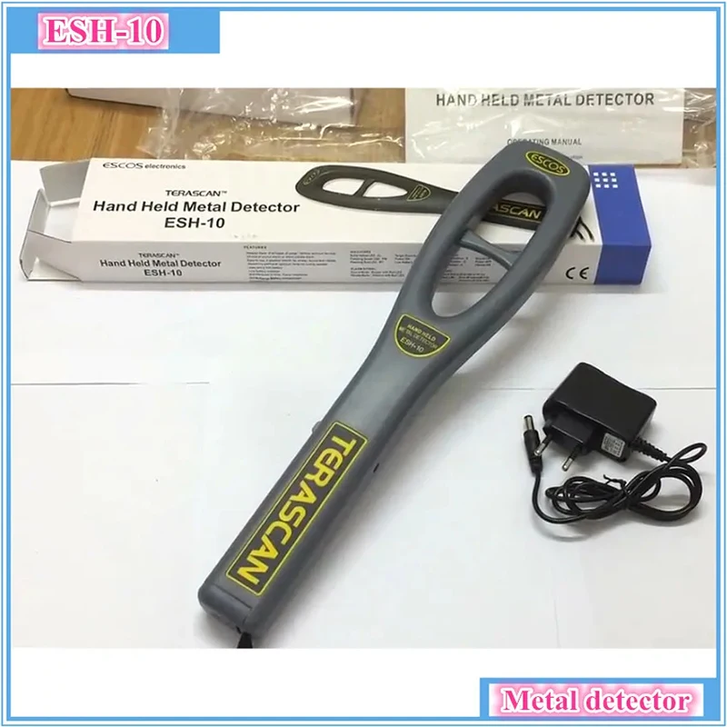 Handheld Metal Detector ESH-10 (Alkaline Battery) Station Airport School Exam Room Metal Mobile Phone Detector