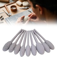 Texture Tool Sets For Clay Art Clay Modeling Pattern Rollers Kit Texture Rolling Emboss Plaids Hand Rollers For DIY Crafts