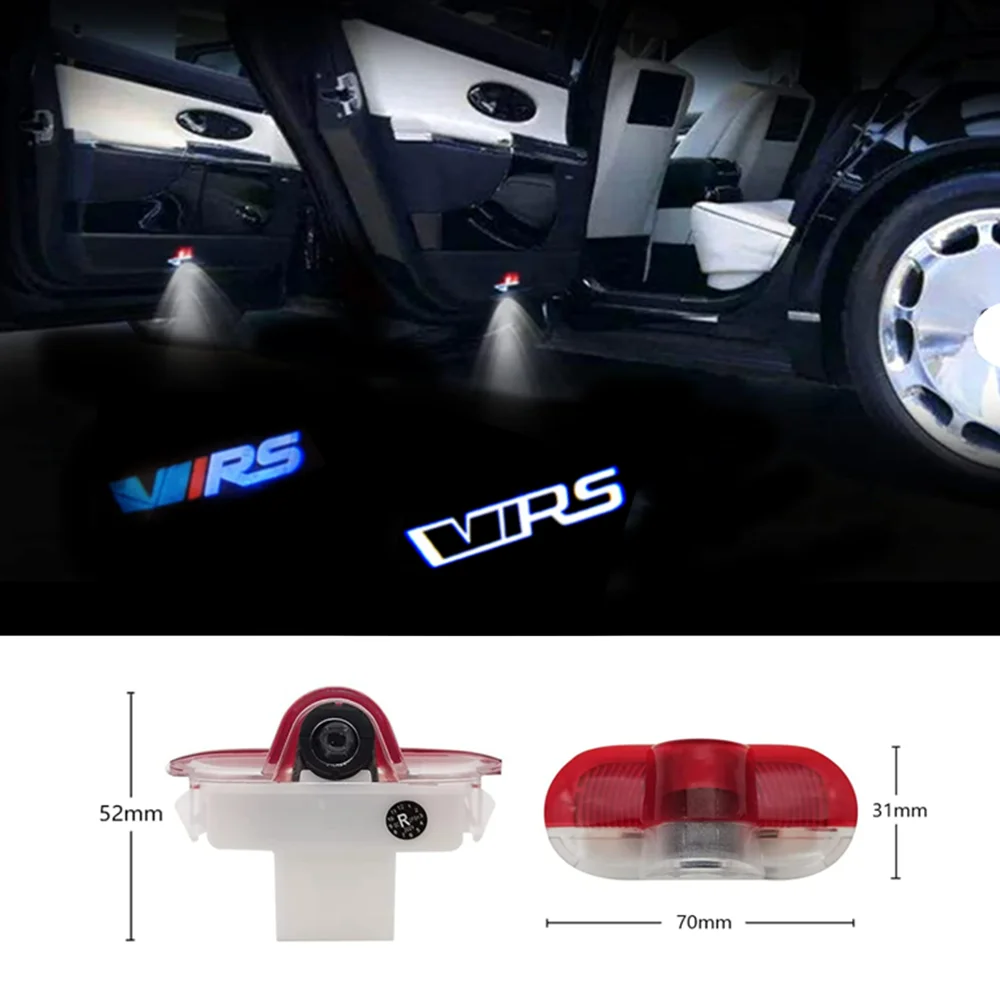 

2PCS Car Door Projector Logo Light Ghost Shadow Welcome Lamp For VRS Octavia A5 2006 2007 2008-2013 Auto Accessories