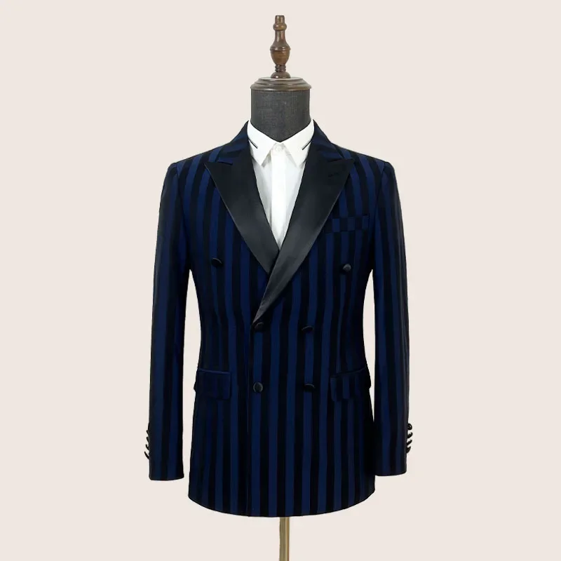 

W185 Men's single button three piece suit