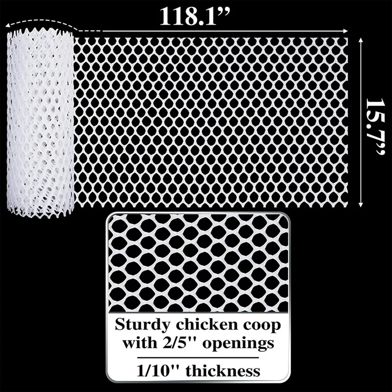 Plastic Chicken Wire Fence Mesh,Fencing Wire For Gardening, Poultry Fencing, Chicken Wire Frame For Floral Netting