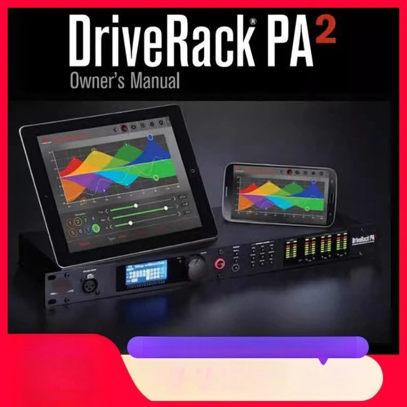 PA2 professional bar stage performance speaker line array frequency division 2 input 6 output digital audio processor