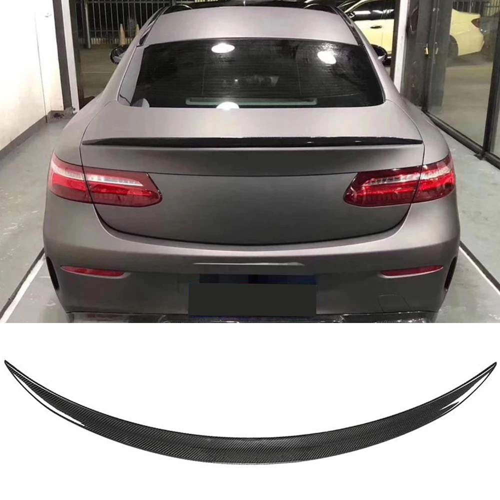 Car Rear Spoiler For Mercedes-Benz E Class W238 C238 E250 E400 E500 E550 2017-2019 Rear Trunk Lip Spoiler Wing Carbon Fiber /FRP