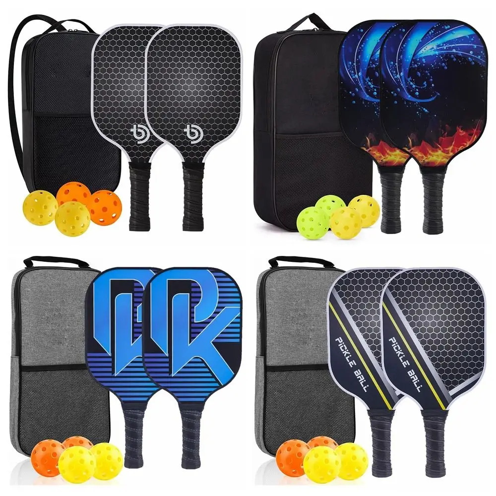 

Carbon Fibre Pickleball Paddles Bag Ourdoor Sports Portable Pickleball Rackets Backpack Set Honeycomb Core Carrying Bag Beginner