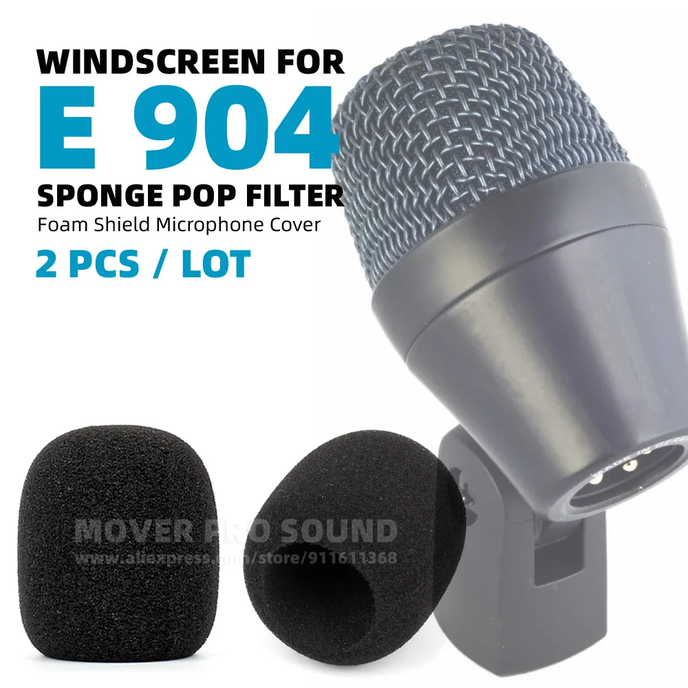 For SENNHEISER E904 E 904 Windscreen Pop Filter Windshield Percussion Microphone Windproof Sponge Foam Drum Mic Cover Shield