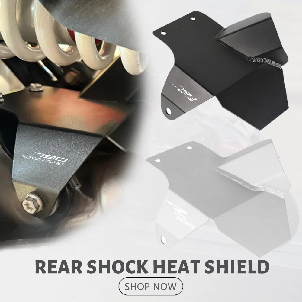 

Запчасти для мотоциклов 2024 2023 для 790 Adventure R 790 ADV S/R 790ADV 890ADVENTURE, теплозащитный экран заднего амортизатора, защита выхлопной трубы