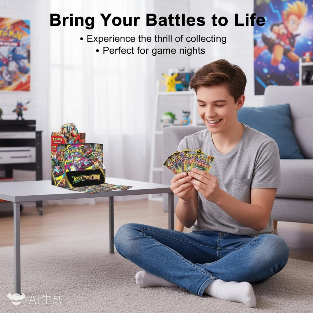 بطاقة تداول البوكيمون الأصلية PTCG النسخة الإنجليزية ME01 MEGA EVOLUTION Booster Box ETB Cards #2