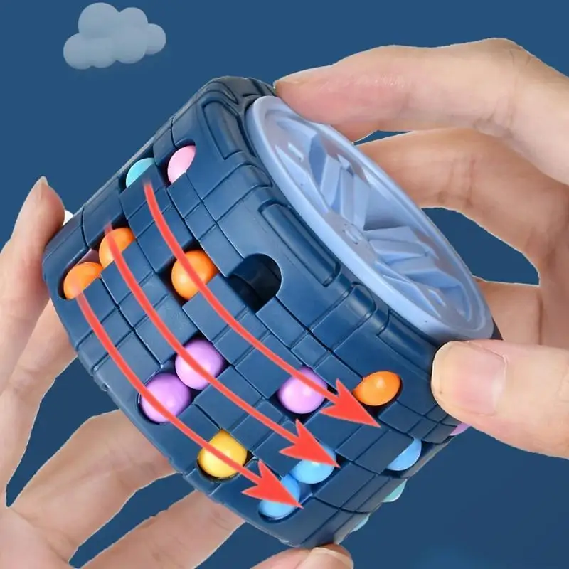 

Игры-головоломки Magic Bean Rotate Slide, игрушки для снятия стресса и непоседы, обучающие головоломки Монтессори, игры для путешествий для детей