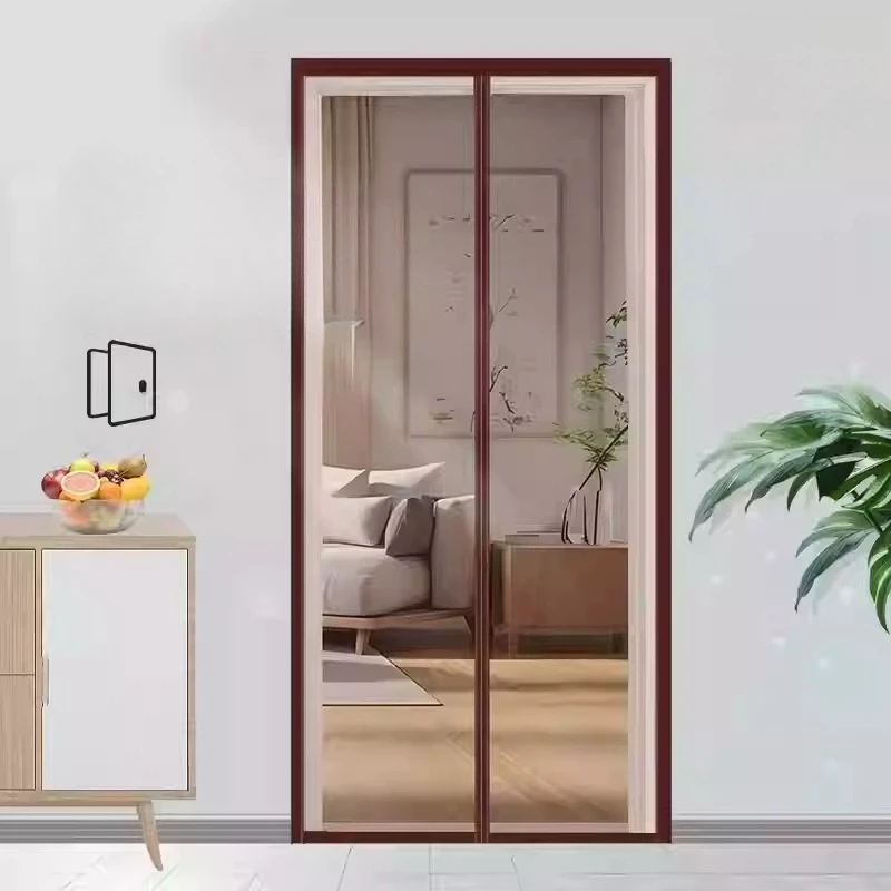 Magnetic Self-Sealing Fly Screen Door Summer Mosquito Proof Door Screen Heavy Duty Mesh Sliding Screen Door