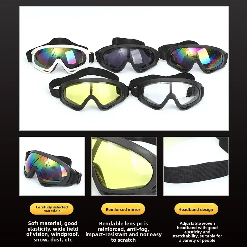Ski Goggles Outdoor Riding Windproof Protective Glasses for Men Women Children Motorcycle Sports Safety Eyewear Anti Fog