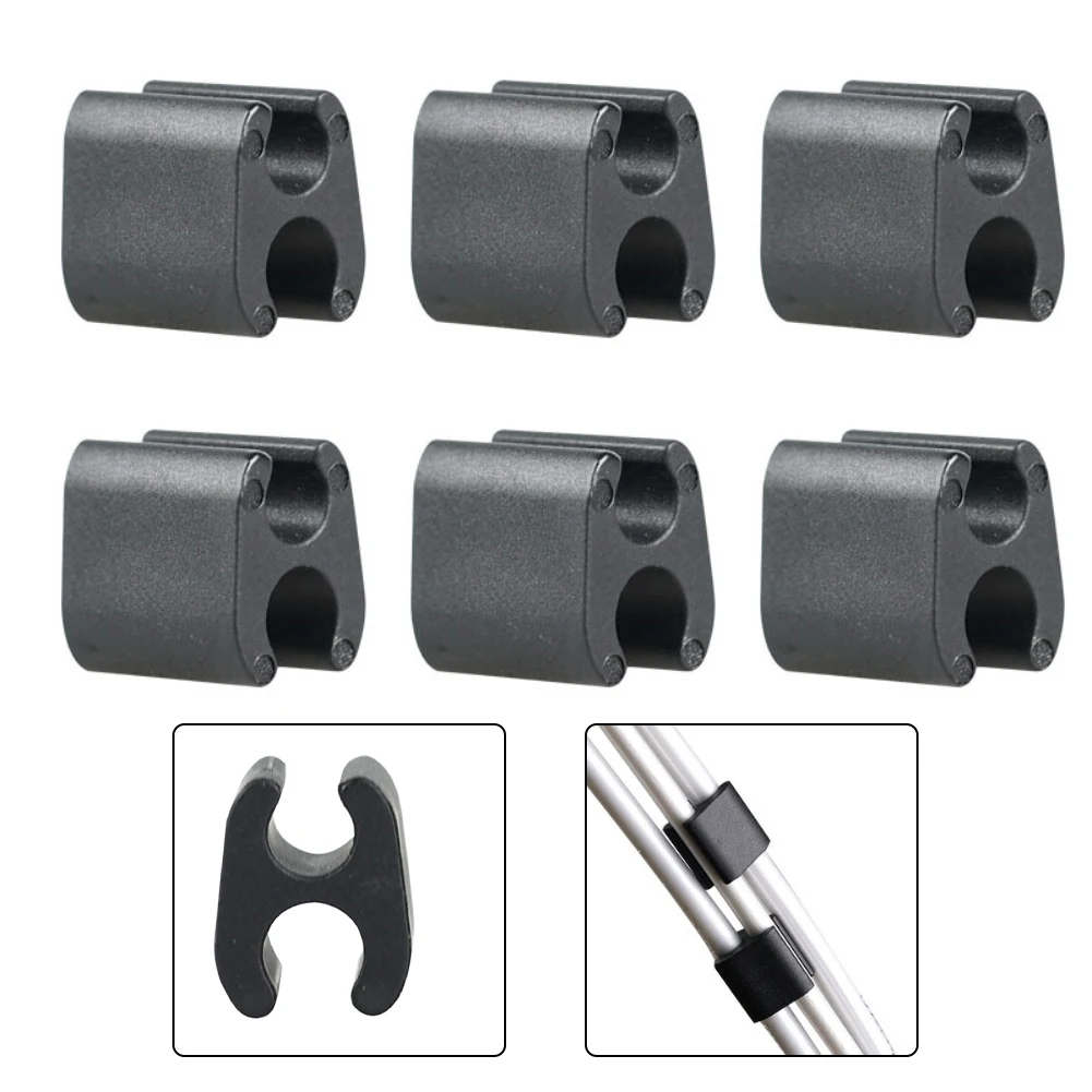 5pcs Cable Clip Organizer Clamps U-Shaped Pipe Clamps Bicycle Brake Gear Cable Harness Cable Buckle Hub Pipe Binding Fixture